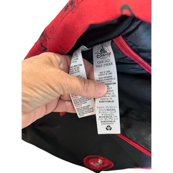 Disney Parks The Original Mickey Mouse Backpack Red & Black - Picture 6 of 6